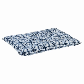 Shibori Microvelvet Tufted Cushion Dog Crate Mat