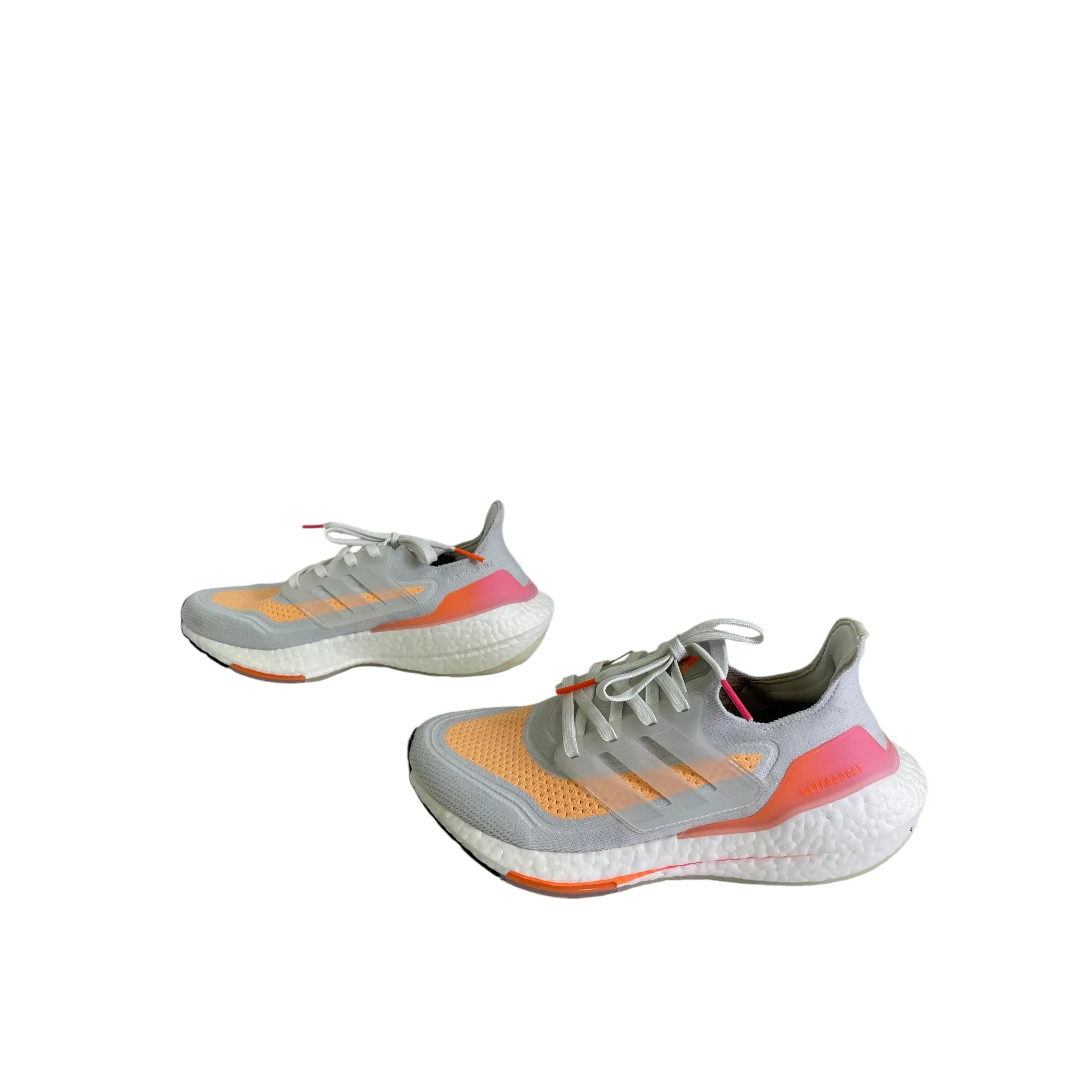 Chaussures de sport Adidas en orange et blanc, Taille : 6.5