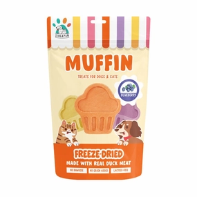 Singapaw Dogs & Cats Treats Freeze Dried Muffin Blueberry 100g