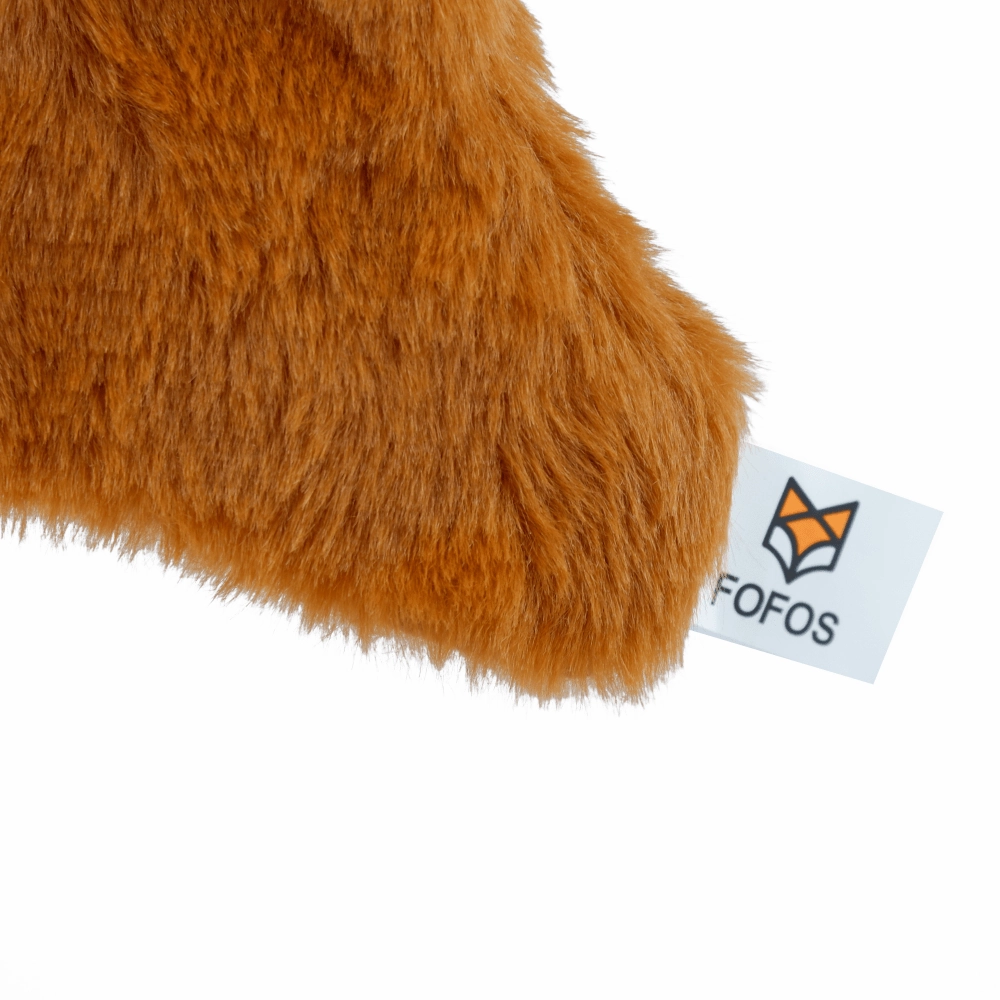 Skatrs Black Elevated Bed & Barkbutler x Fofos Glove Plush Fox Toy Dog Combo