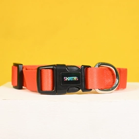 Skatrs Premium Adjustable Collar for Dogs (Red)