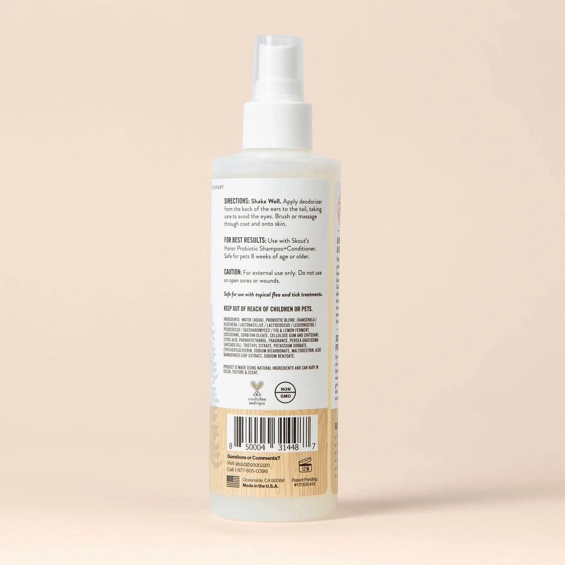 Skout's Honor Probiotic Daily Use Pet Deodorizer Spray