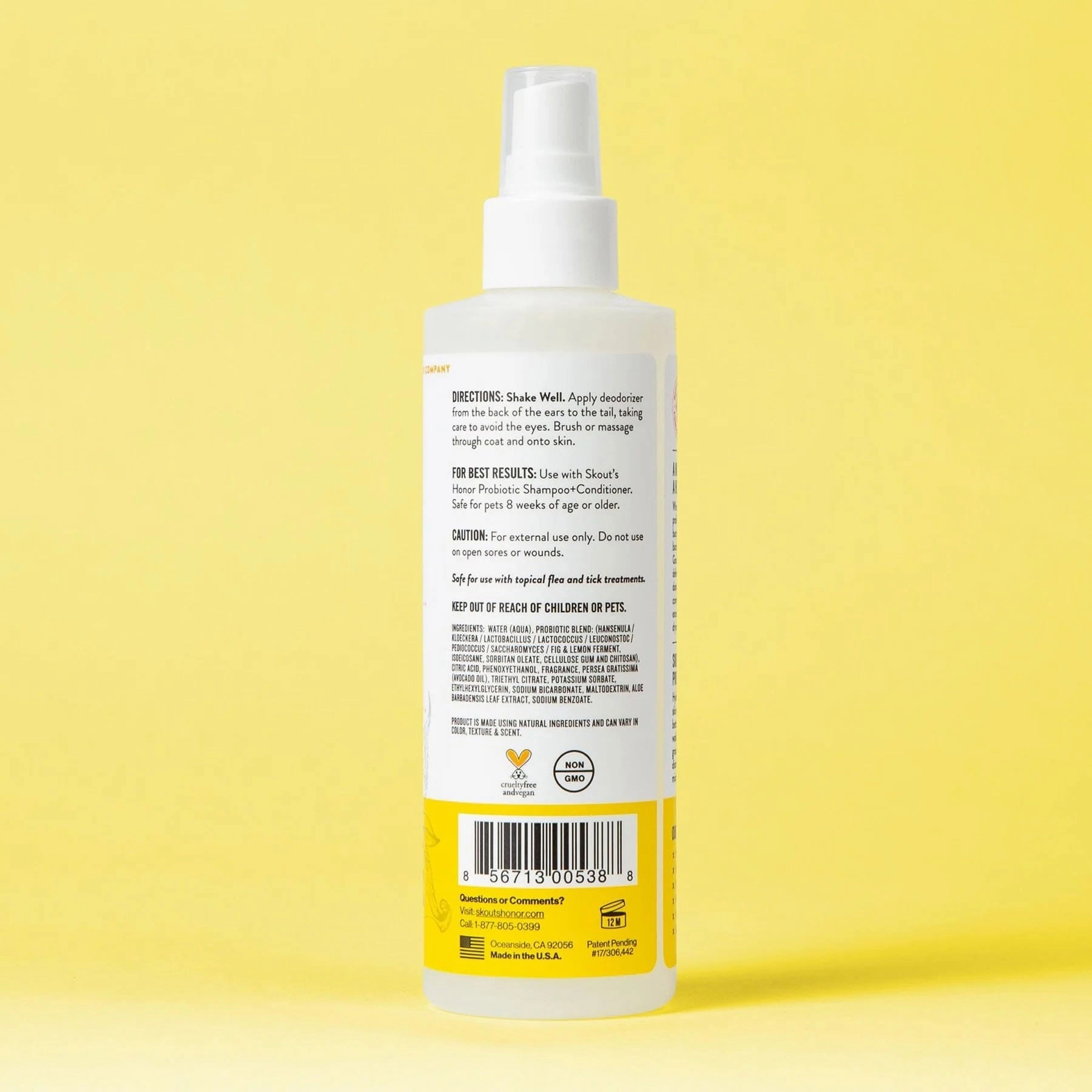 Skout's Honor Probiotic Daily Use Pet Deodorizer Spray