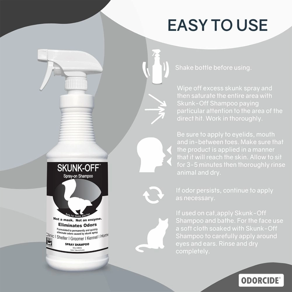 Skunk-Off Shampoo Spray, 32 oz