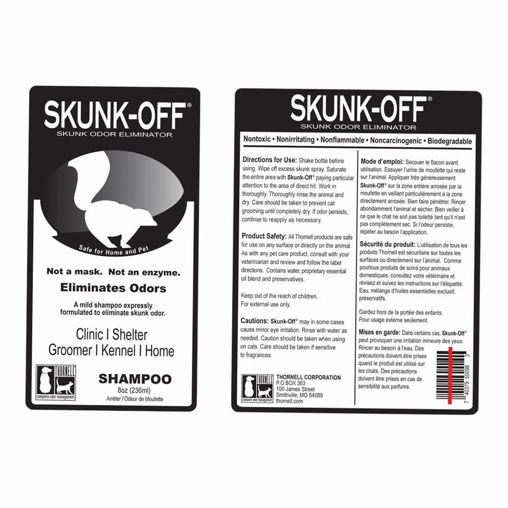 Skunk-Off  Skunk Odor Eliminator Shampoo, 8 oz