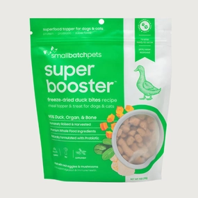 SMALLBATCH Super Booster Duck Bites Treat for Dogs and Cats