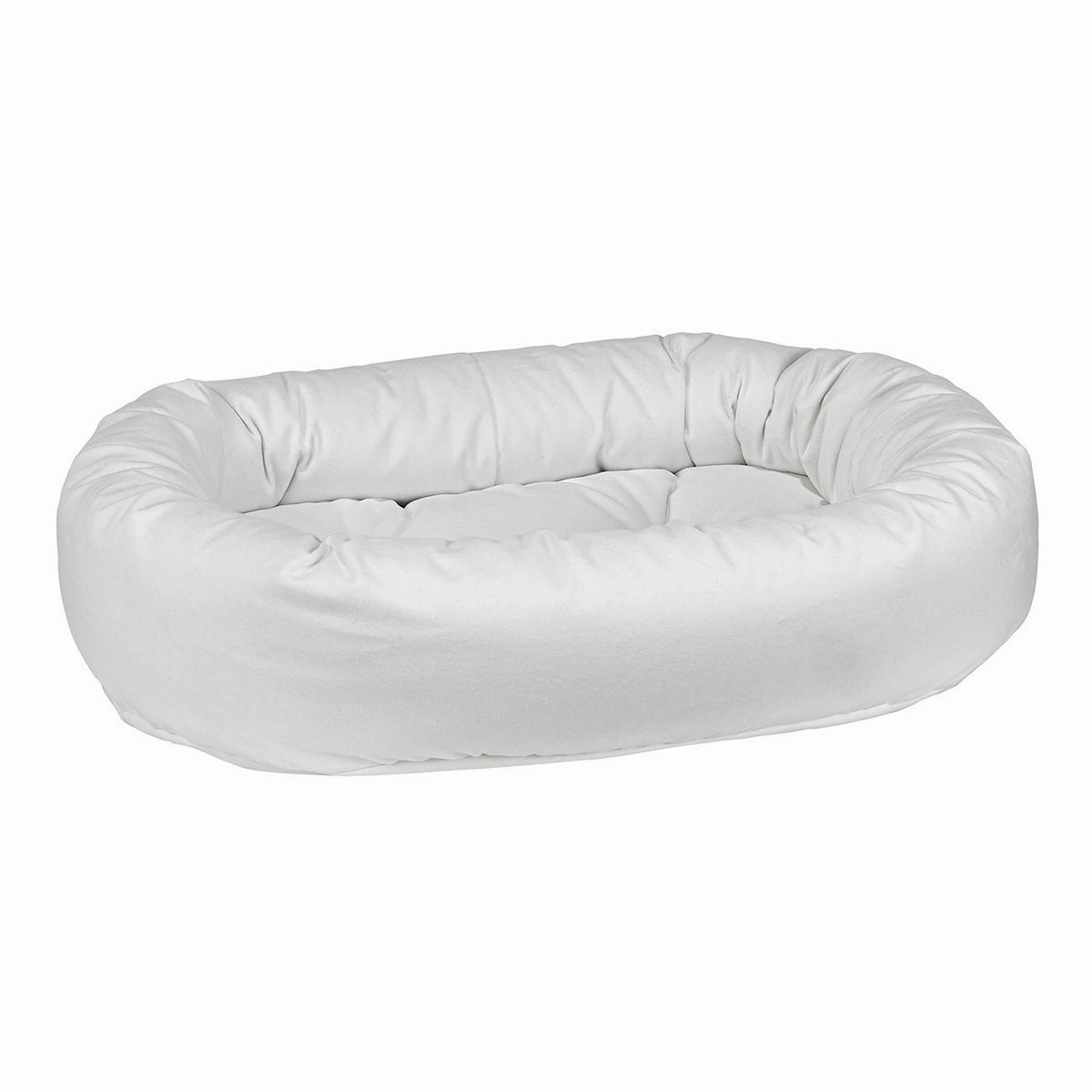 Snowflake Microvelvet Donut Dog Bed