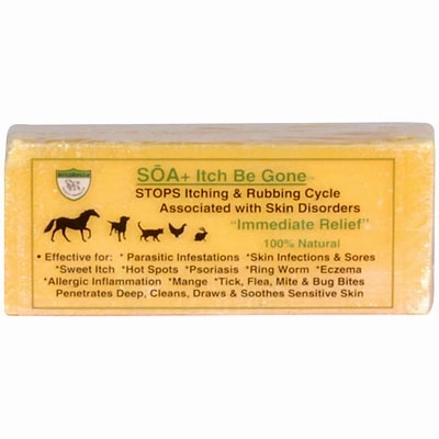 SOA  Itch Be Gone 100% Natural Sulfur Soap Bar for Horses, Dogs, & Cats