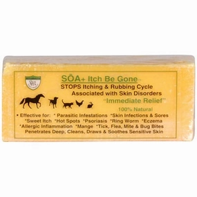 SOA  Itch Be Gone 100% Natural Sulfur Soap Bar for Horses, Dogs, & Cats