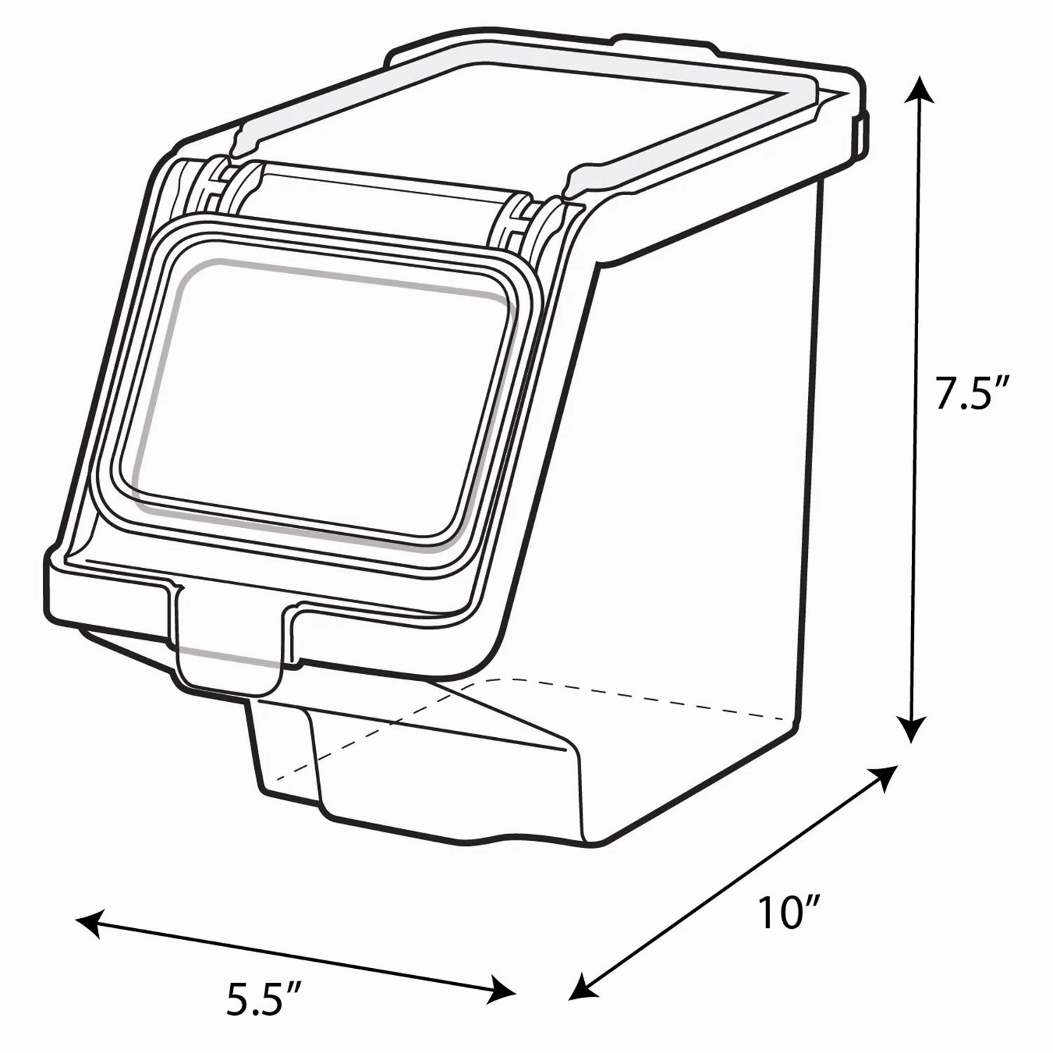 Stackable Pet Treat Bin