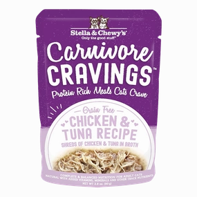 Stella & Chewy's Cat Wet Food Carnivore Cravings Chicken & Tuna 2.8oz