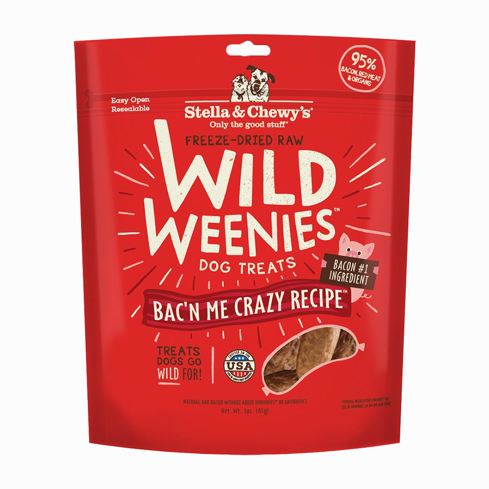 Stella & Chewy's Dog Treat - Wild Weenies Bac'n Me Crazy Recipe 3oz