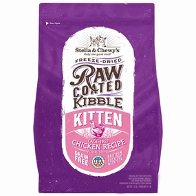 Stella & Chewy's Freeze-Dried Raw Coated Kibble Chicken Kitten Grain-Free Dry Cat Food 5lb (Exp 3Dec25)
