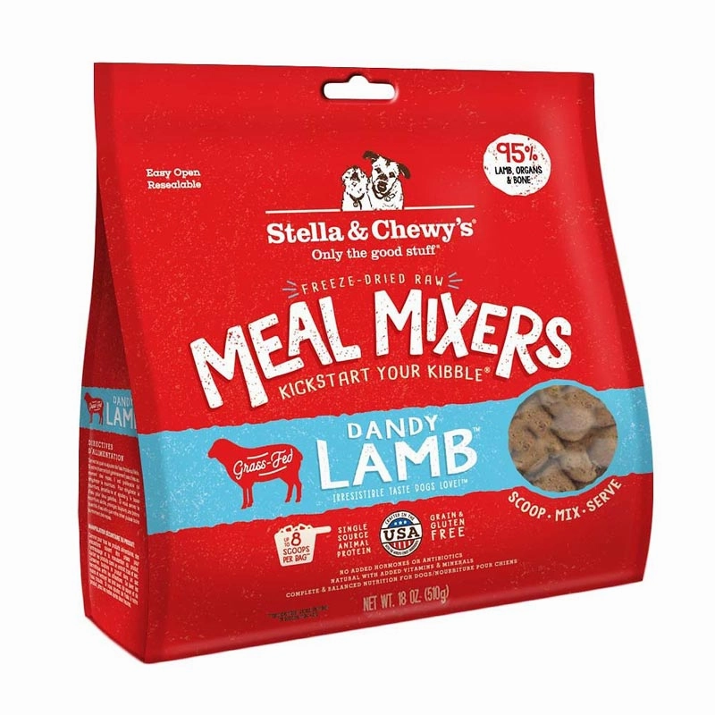 STELLA & CHEWY'S Freeze-Dried Raw Dandy Lamb Meal Mixers for Dogs