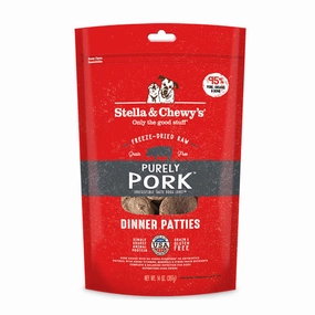 STELLA & CHEWY'S Freeze-Dried Raw Purely Pork Dinner Patties for Dogs