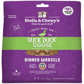 Stella & Chewys Duck Duck Goose Dinner Morsels Freeze-Dried Cat Food