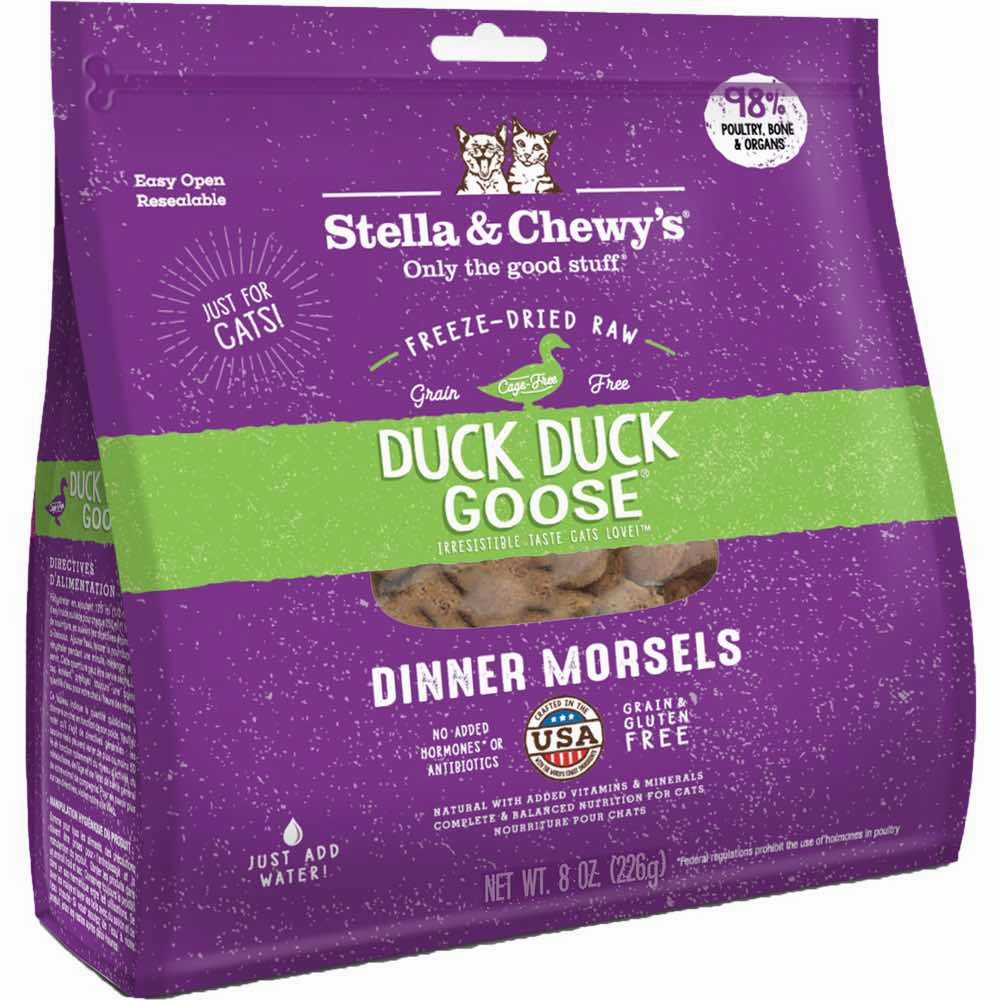 Stella & Chewys Duck Duck Goose Dinner Morsels Freeze-Dried Cat Food