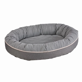 Stone Grey Performance Woven Ovie Dog Bed