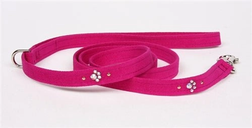 Susan Lanci Crystal Paw Collection Tinkie Ultrasuede Dog Harnesses - Many Colors