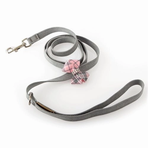 Susan Lanci Scotty Bailey Harness Puppy Pink Plaid Nouveau Bow