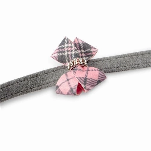 Susan Lanci Scotty Bailey Harness Puppy Pink Plaid Nouveau Bow