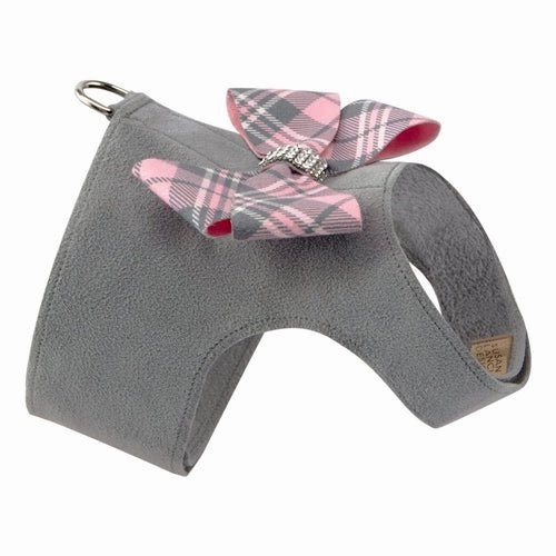 Susan Lanci Scotty Bailey Harness Puppy Pink Plaid Nouveau Bow