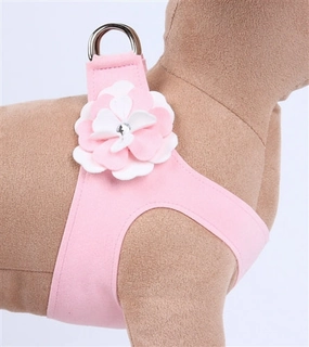 Susan Lanci Special Occasion Step-In Harness- Puppy Pink