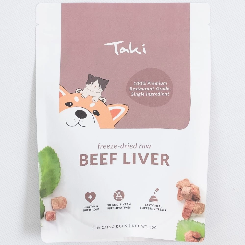 Taki Beef Liver Freeze-Dried Treats For Cats & Dogs 50g
