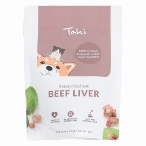Taki Beef Liver Freeze-Dried Treats For Cats & Dogs 50g