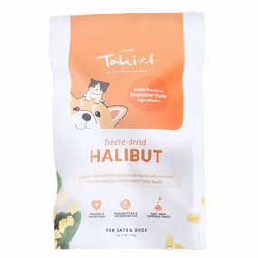 Taki Canadian Halibut Fish Freeze-Dried Treats For Cats & Dogs 60g