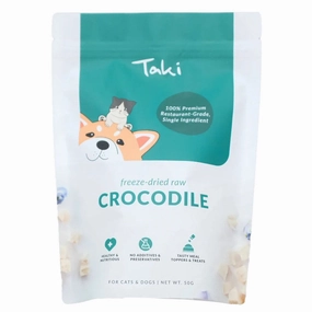 Taki Crocodile Cubes Freeze-Dried Treats For Cats & Dogs 50g