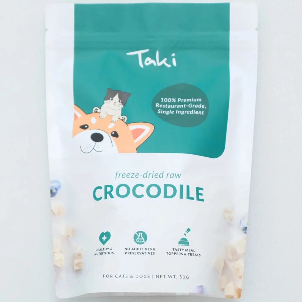 Taki Crocodile Cubes Freeze-Dried Treats For Cats & Dogs 50g