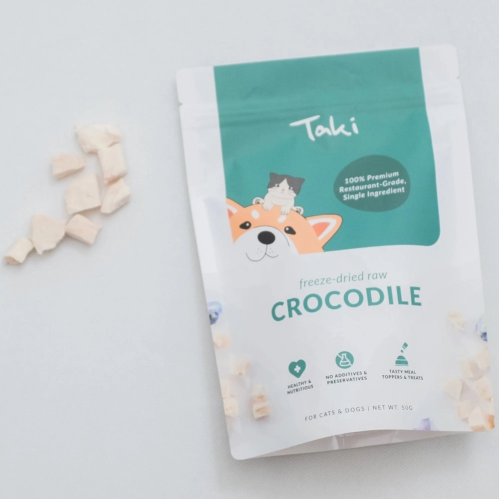 Taki Crocodile Cubes Freeze-Dried Treats For Cats & Dogs 50g