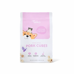 Taki Freeze Dried Treats for Dogs & Cats - Pork Cubes 50g