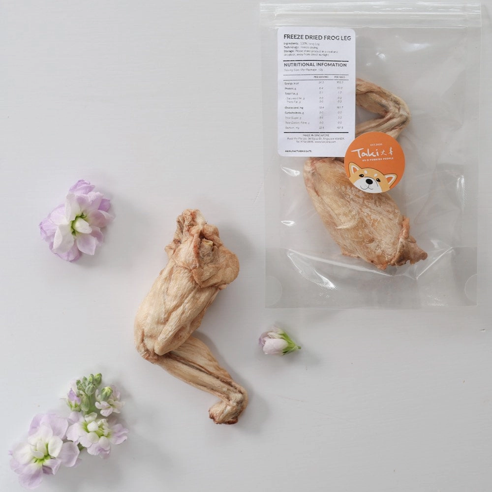 Taki Frog Leg Freeze-Dried Treats For Cats & Dogs (4 Packets) 48g
