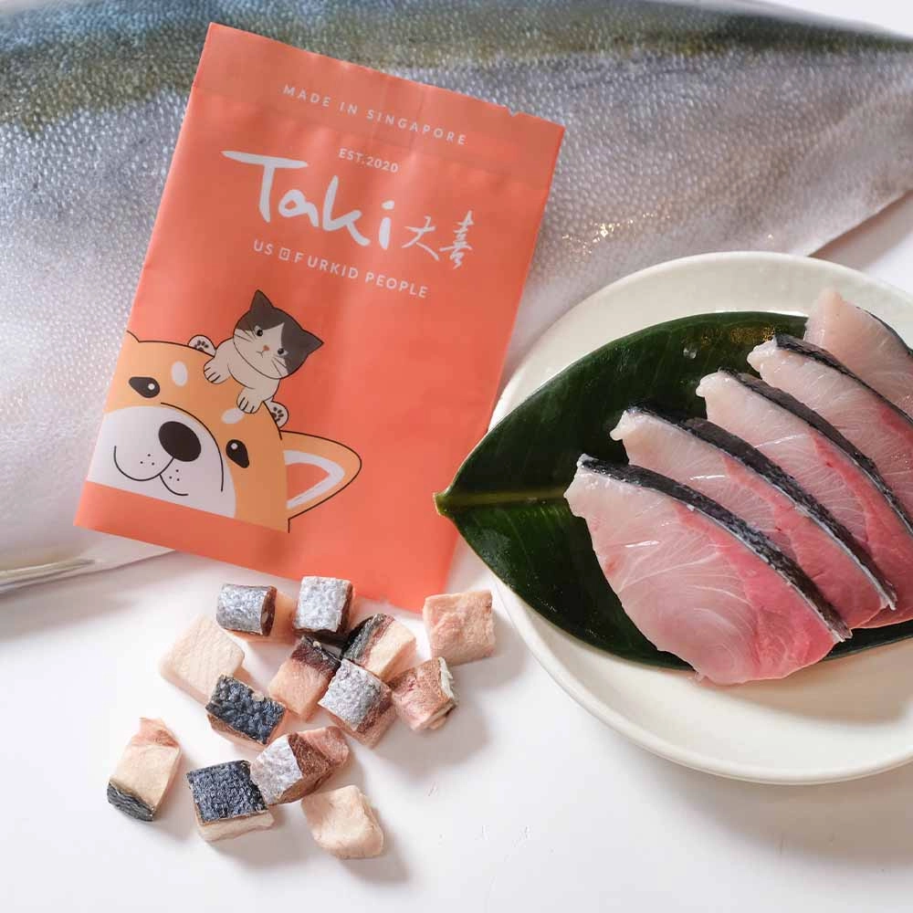 Taki Hamachi Yellowtail Fish Freeze-Dried Treats For Cats & Dogs (10 Packets) 90g