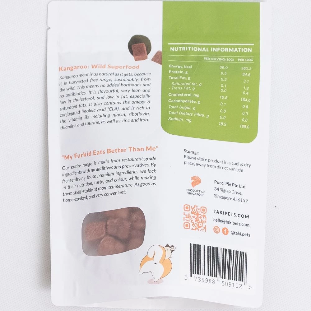 Taki Kangaroo Cubes Freeze-Dried Treats For Cats & Dogs 50g
