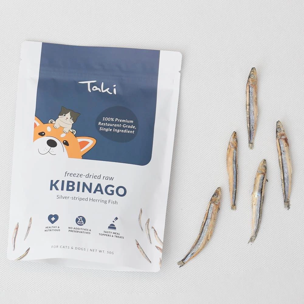 Taki Kibinago Freeze-Dried Treats For Cats & Dogs 50g