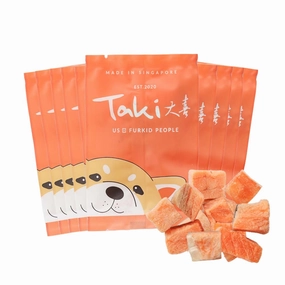 Taki King Salmon Freeze-Dried Treats For Cats & Dogs (10 Packets) 90g