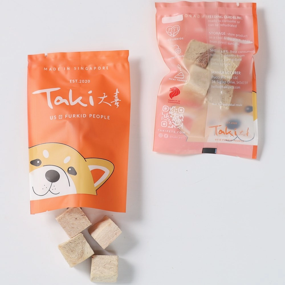 Taki Pork Cubes Freeze-Dried Treats For Cats & Dogs (10 Packets) 100g