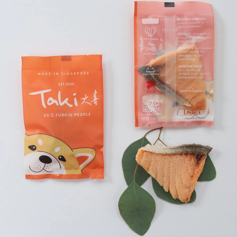 Taki Salmon Fillet Freeze-Dried Treats For Cats & Dogs (12 Packets) 90g