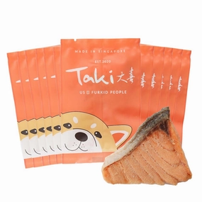 Taki Salmon Fillet Freeze-Dried Treats For Cats & Dogs (12 Packets) 90g