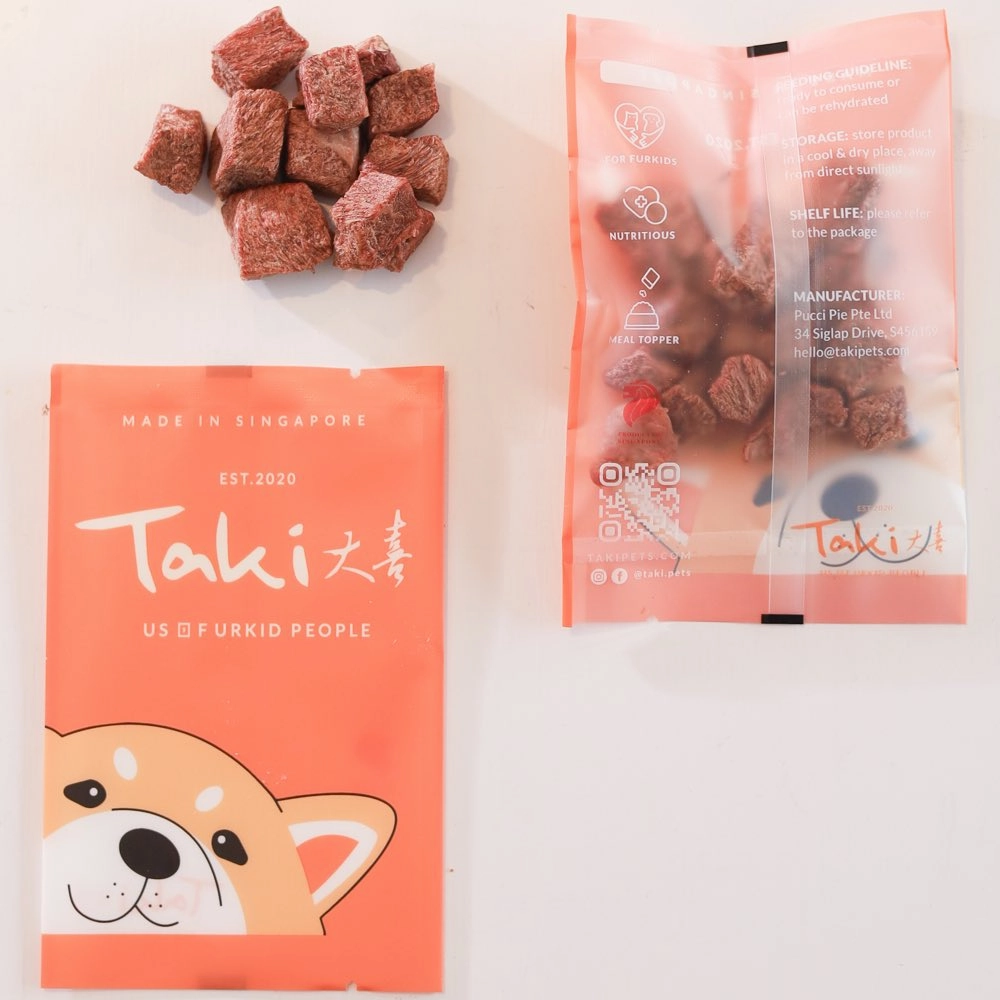 Taki Sanchoku Wagyu Beef Cubes Freeze-Dried Treats For Cats & Dogs (10 Packets) 90g