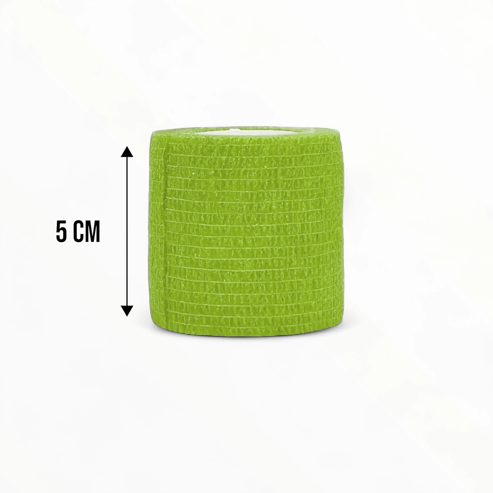 Talking Dog Club Self Adhesive Paws Wraps for Dogs (Neon Green)