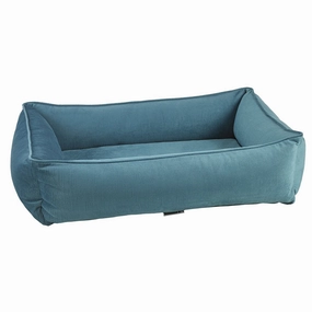 Teal Microvelvet Urban Lounger Dog Bed