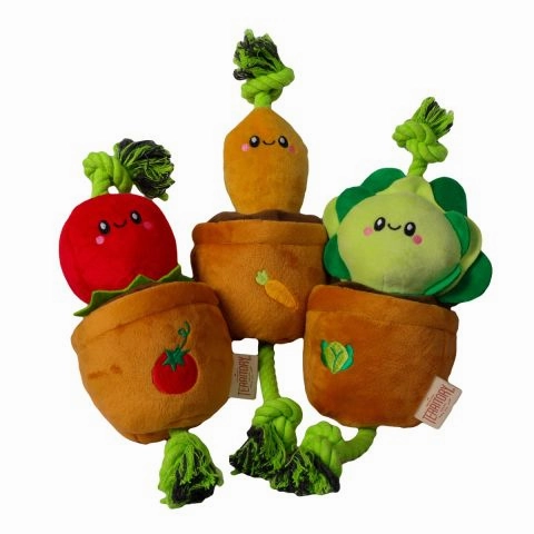 Territory Treat-and-Tug Tomato Dog Toy