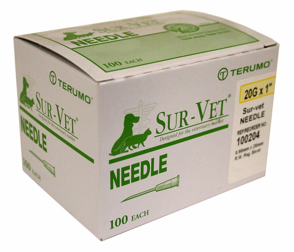 Terumo SUR-VET Veterinary Needles, 100 Count