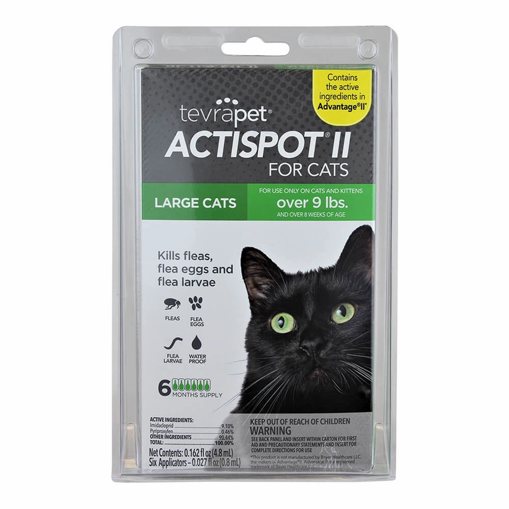 TevraPet Actispot II for Cats, 6 Month Supply