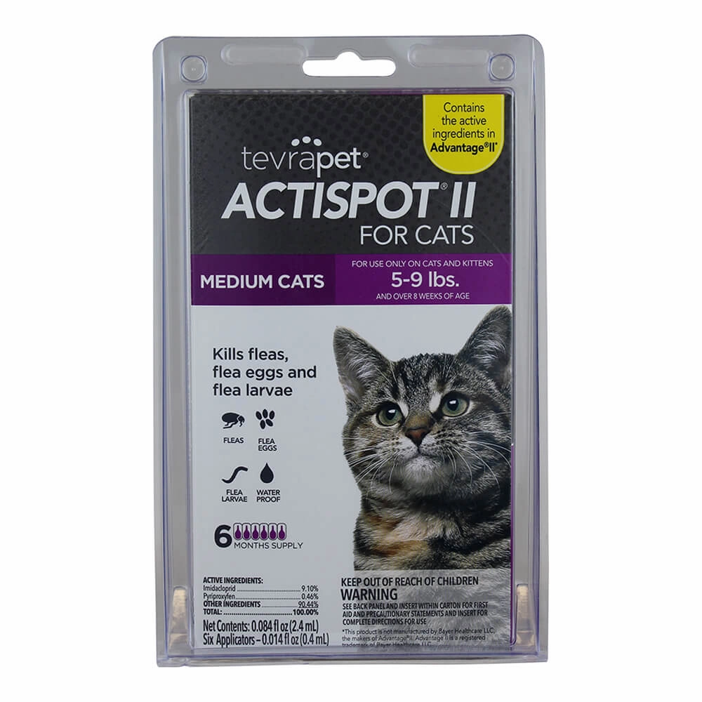 TevraPet Actispot II for Cats, 6 Month Supply