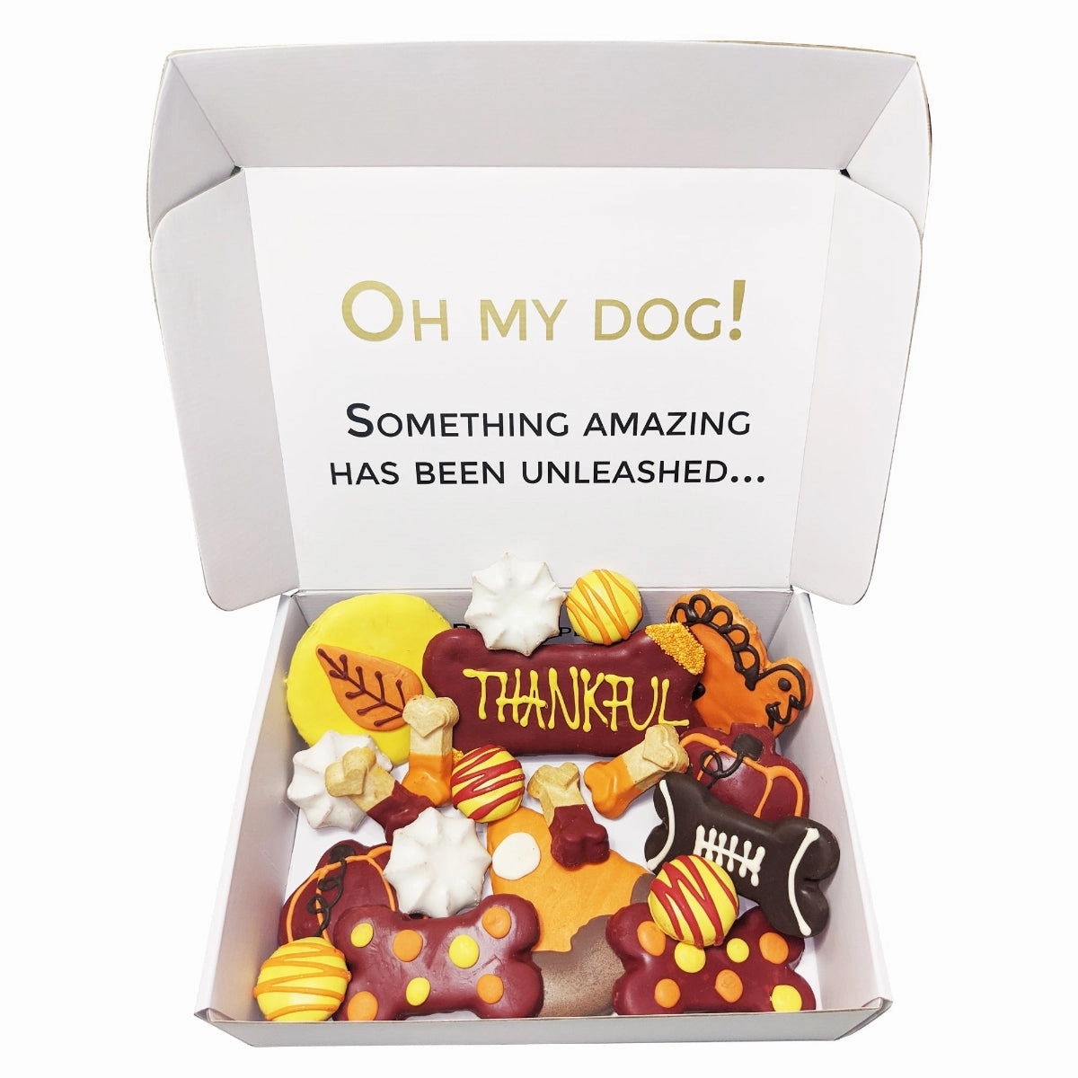 Thankful Dog Treats Gift Box